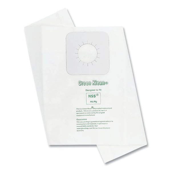 Green Klean Replacement Vacuum Bags, Fits NSS M1 PIG, 3PK GK-M1PIG-P